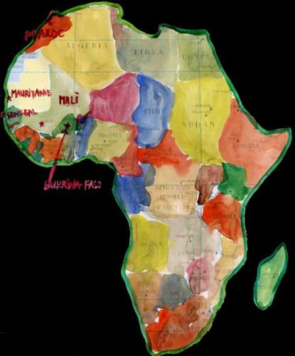 LA CARTE AFRIQUE